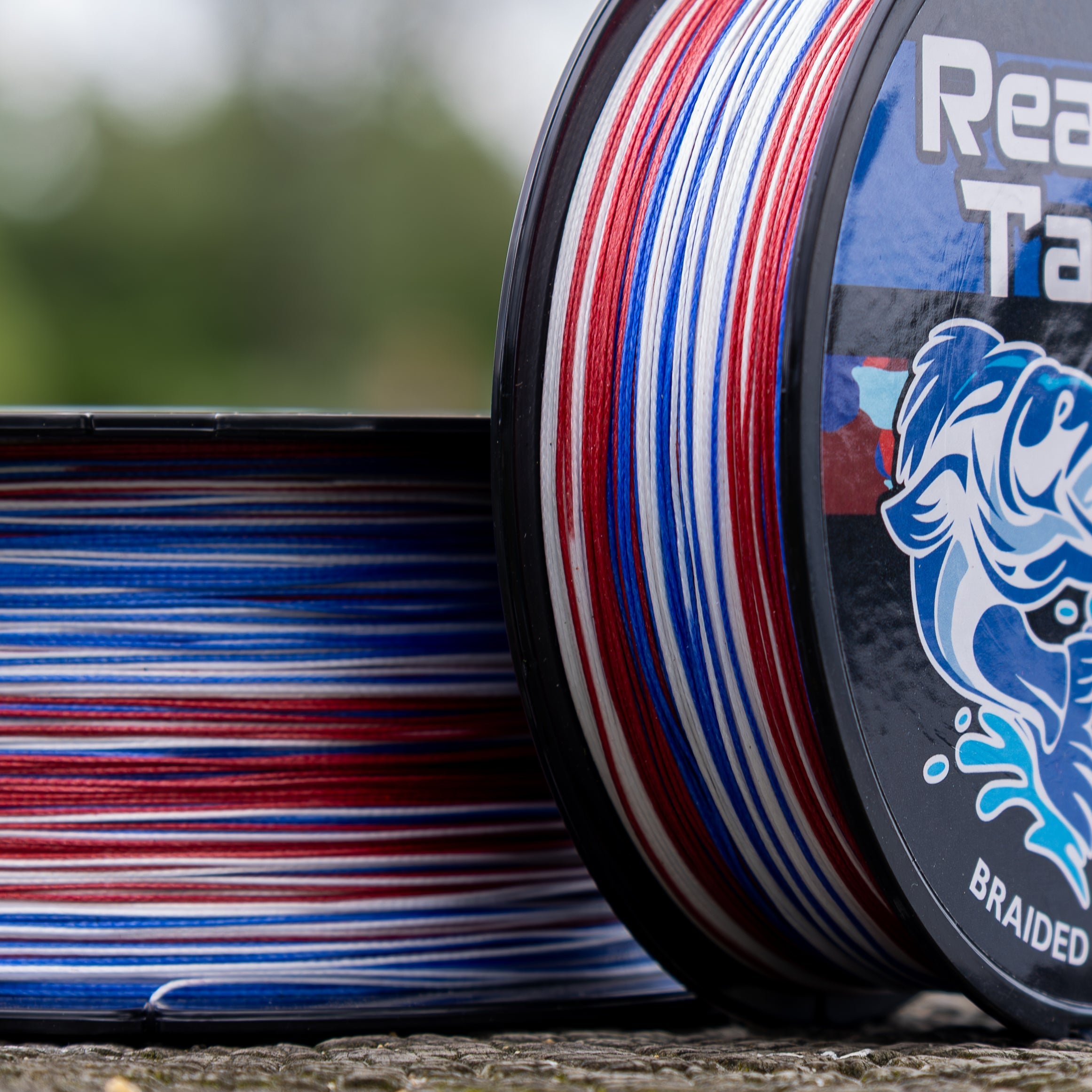 Reaction Tackle X8 Braided Fishing Line - USA Camo 8 Strand