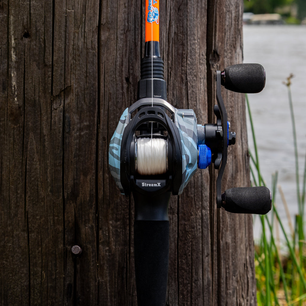 Reaction Tackle Baitcasting Fishing Reel- StreamX Edition- 7.5:1 Gear Ratio