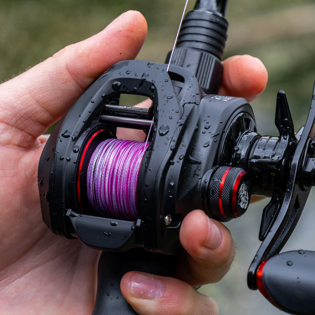 Reaction Tackle Braided Fishing Line - Pink Camo