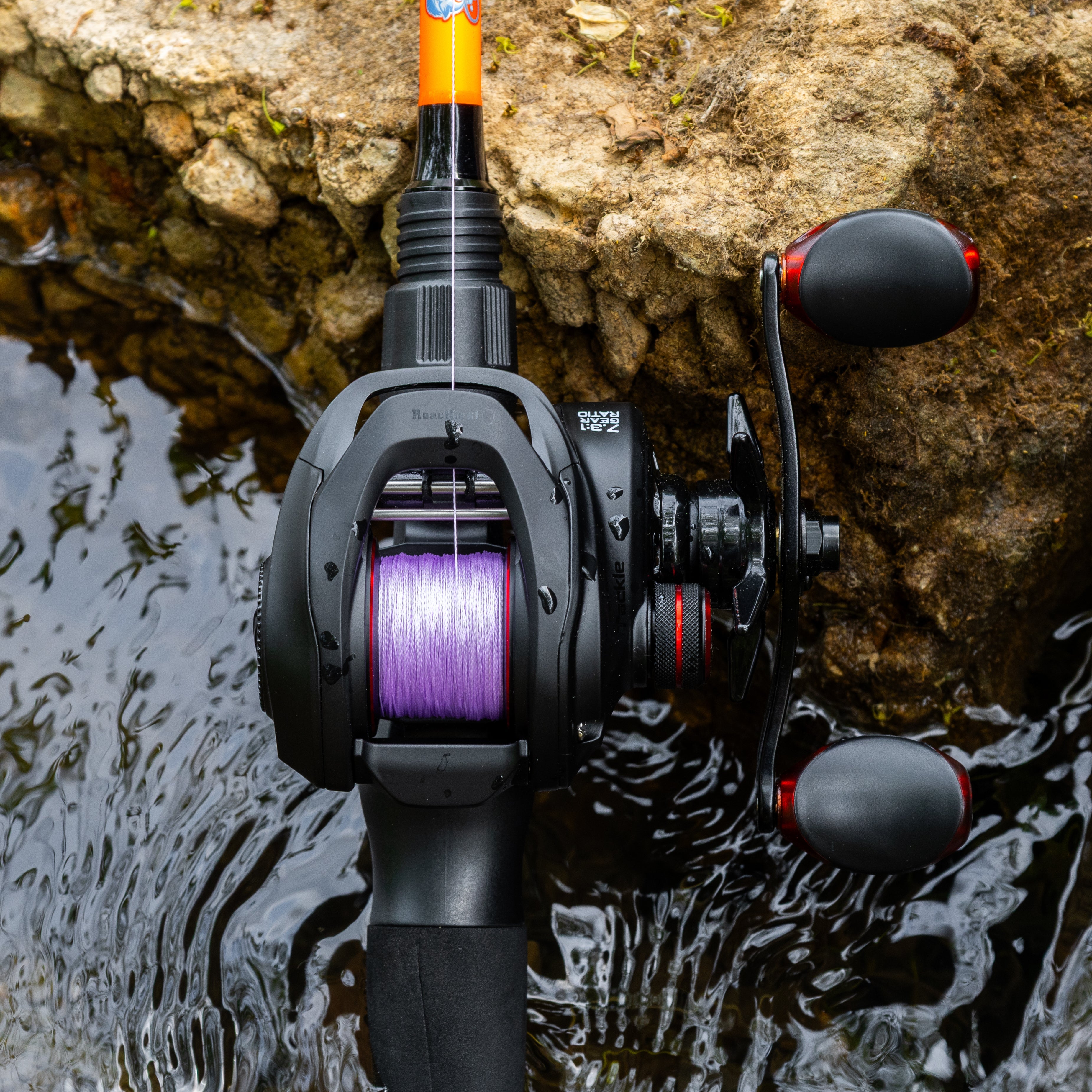 Reaction Tackle Braided Fishing Line - Purple