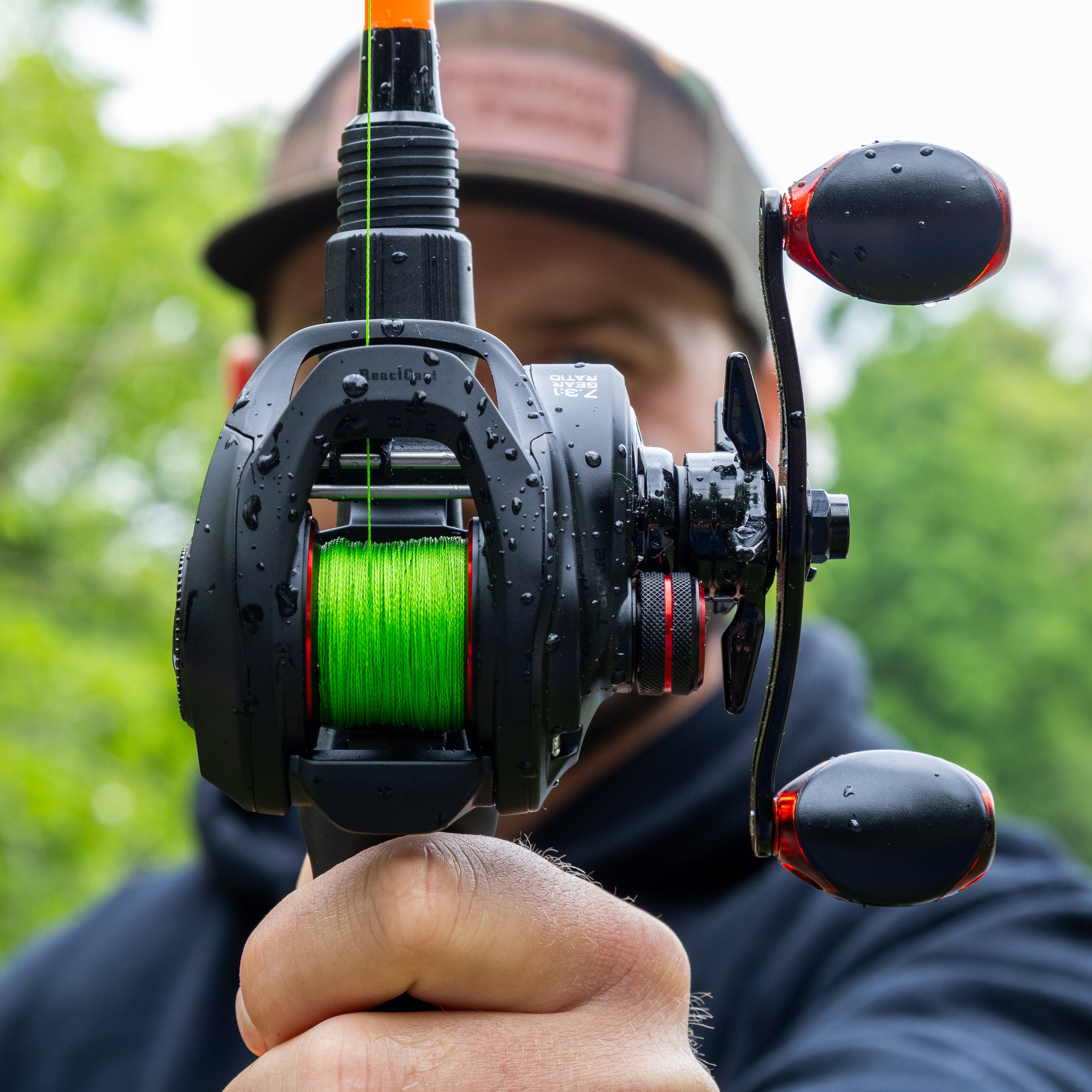 Reaction Tackle Braided Fishing Line - NO FADE Hi Vis Green