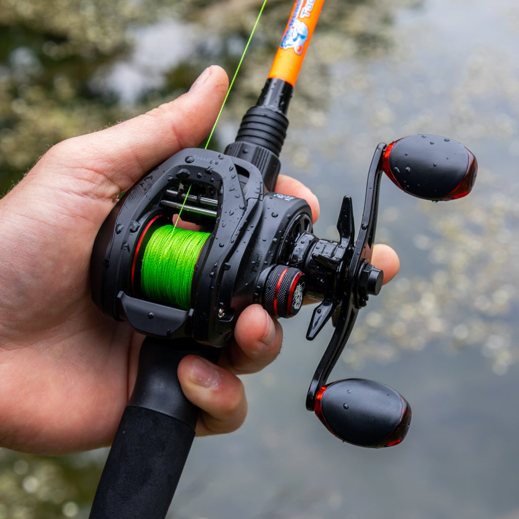 Reaction Tackle Braided Fishing Line - NO FADE Hi Vis Green