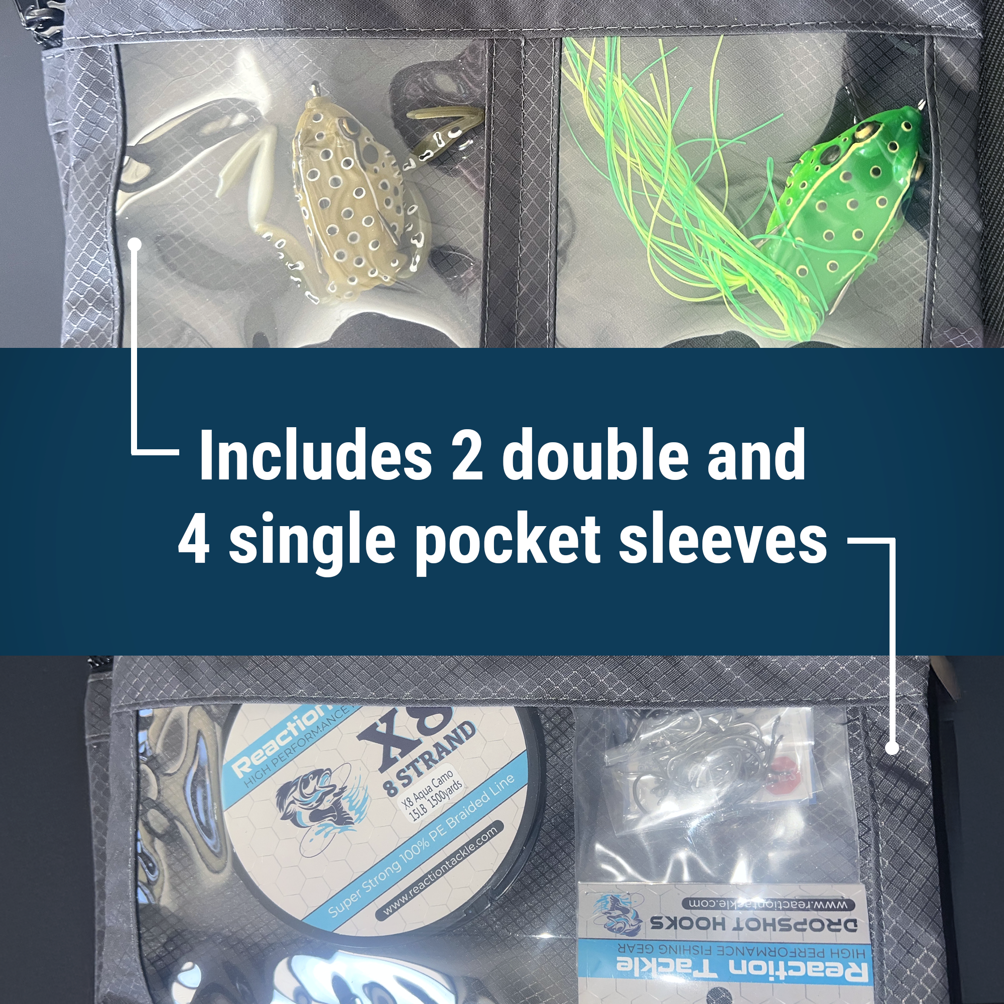 Reaction Tackle Splash Proof Bait Binder and Tackle Storage
