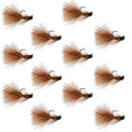 Tungsten Bead Tactical Brown Mini Bugger Czech Nymph Euro Nymphing Fly - 1 Dozen Flies Size 12