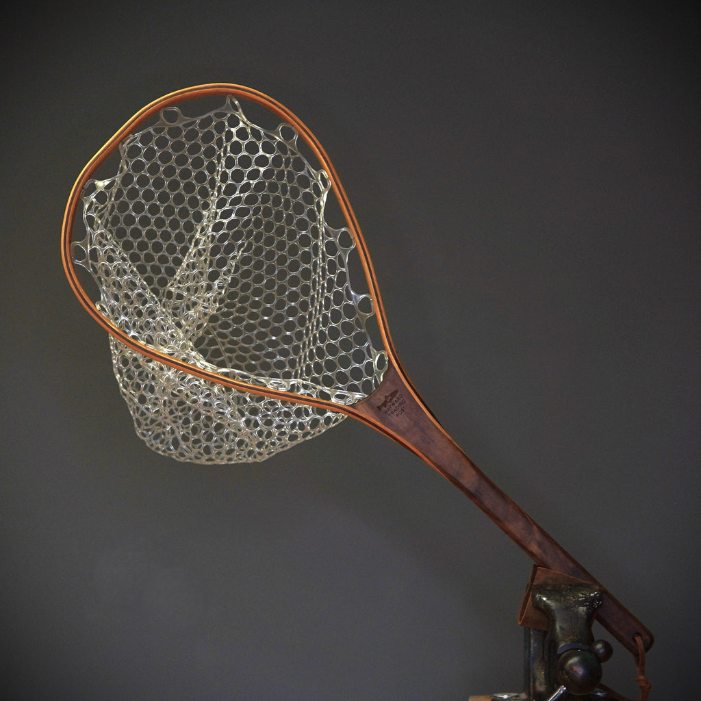 Fat Jake 16"x12" - Natural Fly Fishing Traditional Landing Net - Handcrafted & Made in USA