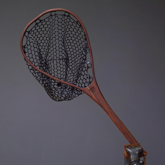 Fat Jake 16"x12" - Walnut Fly Fishing Traditional Landing Net - Handcrafted & Made in USA