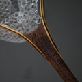 XL 18"x14" - Brown Trout Engraved - Natural Fly Fishing Traditional Landing Net - Handcrafted & Made in USA