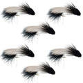 Galloup's Zoo Cougar Black Streamer Fly - 6 Flies Size 4