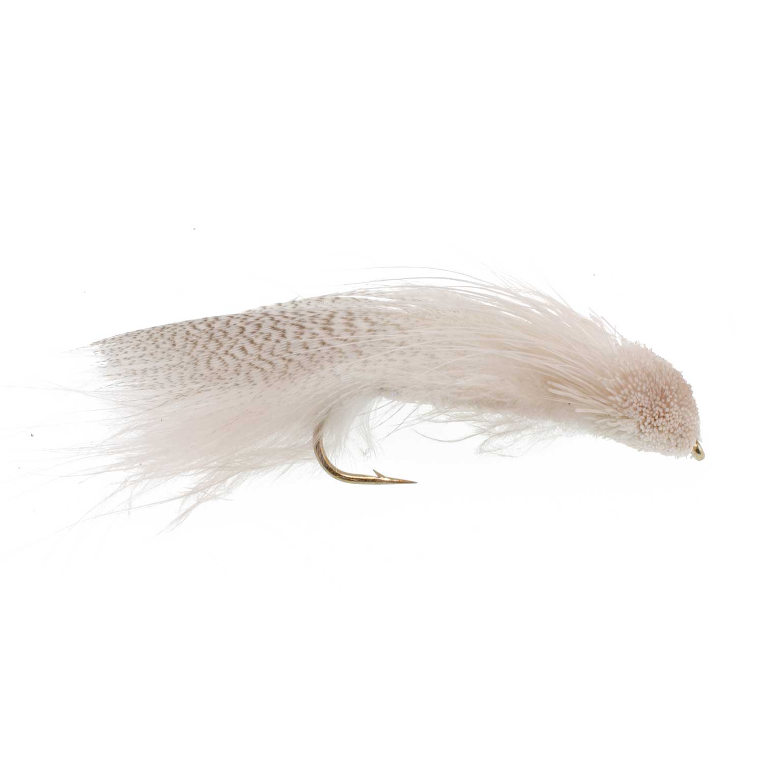 Galloup's Zoo Cougar White Streamer Fly - 12 Flies Size 4