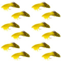 Galloup's Zoo Cougar Yellow Streamer Fly - 12 Flies Size 4