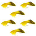 Galloup's Zoo Cougar Yellow Streamer Fly - 6 Flies Size 4