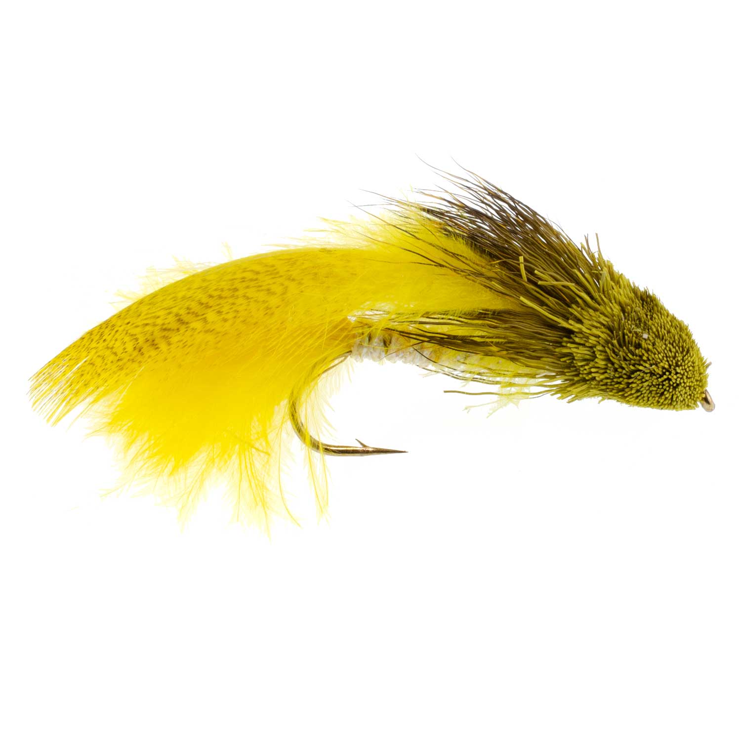 3 Pack Galloup's Zoo Cougar Yellow Streamer Fly - Size 4