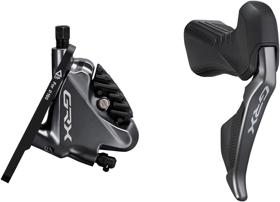 Shimano GRX ST-RX815 11-Speed Di2 Right Drop-Bar Shifter/Hydraulic Brake Lever BR-RX810 Flat Mount Caliper Pre-Bled 1700mm Hose