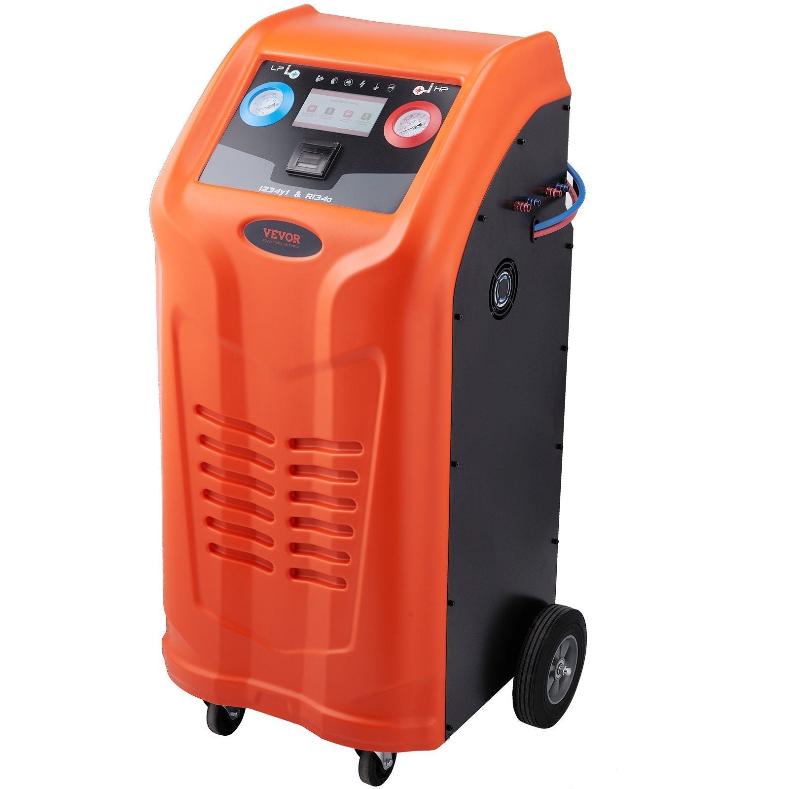 Fully Automatic Refrigerant Recovery Machine - Dual Cylinder AC Recovery Machine Kit Built in Compressor/Electronic Scale/Filter/Recovery Tank, Recovery Machine HVAC Only for R134A+R1234YF