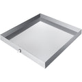 27 x 25 x 2.5 Inch Washing Machine Pan 304 Stainless Steel Washing Machine Drain Pan 18 GA Thickness Heavy Duty Compact Washer Drip Tray with Drain Hole & Hose Adapter