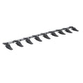 Bucket Tooth Bar, 72'', Heavy Duty Tractor Bucket 9 Teeth Bar for Loader Tractor Skidsteer, 4560 lbs Load-Bearing Capacity Bolt On Design, for Efficient Soil Excavation and Bucket Protection