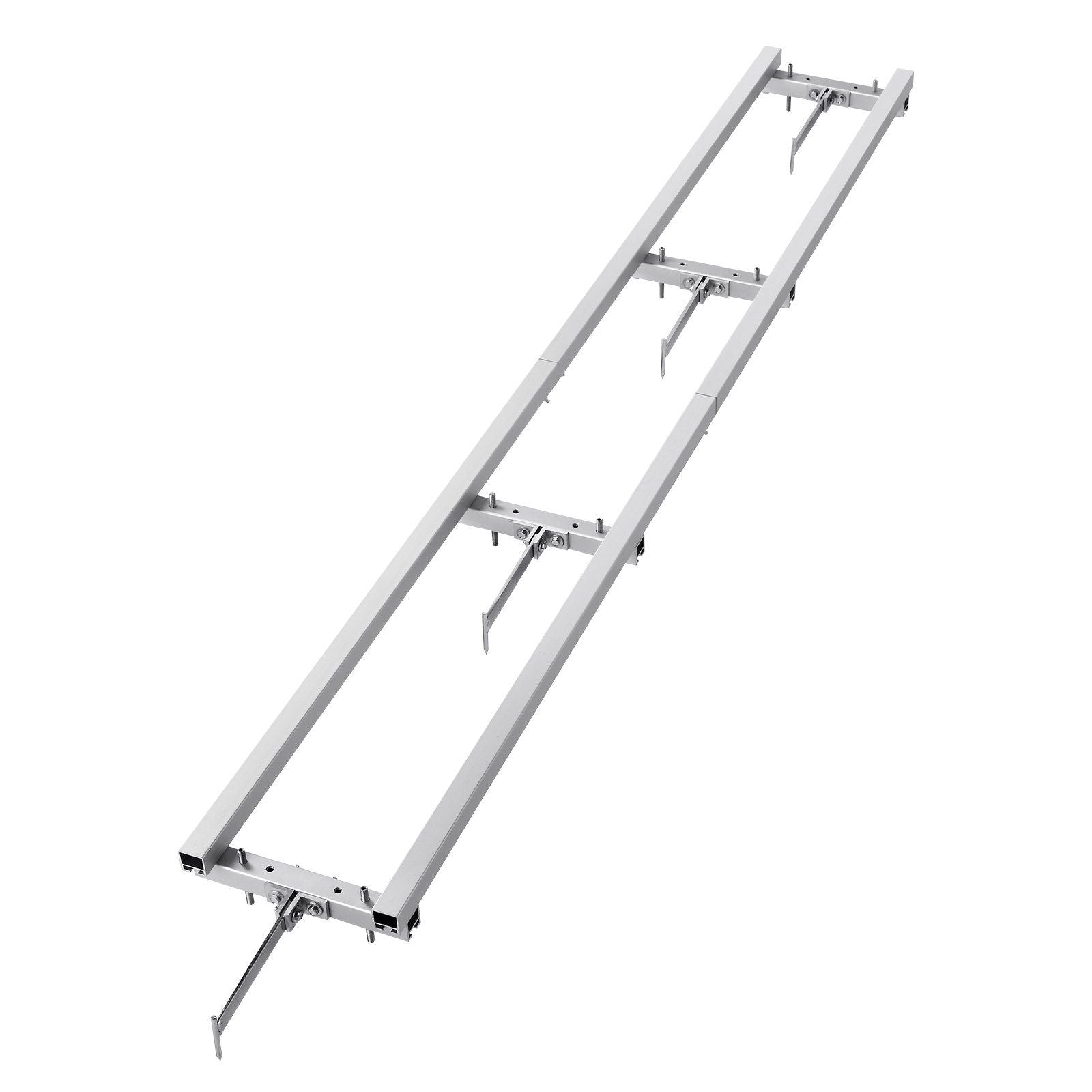 Rail Mill Guide System, 9 ft Milling Guide, 4 Crossbar Kits Chainsaw Mill Rail Guide, Aluminum Adjustable Saw Mill Rail System Work with Chainsaw Mills for Builders and Woodworkers