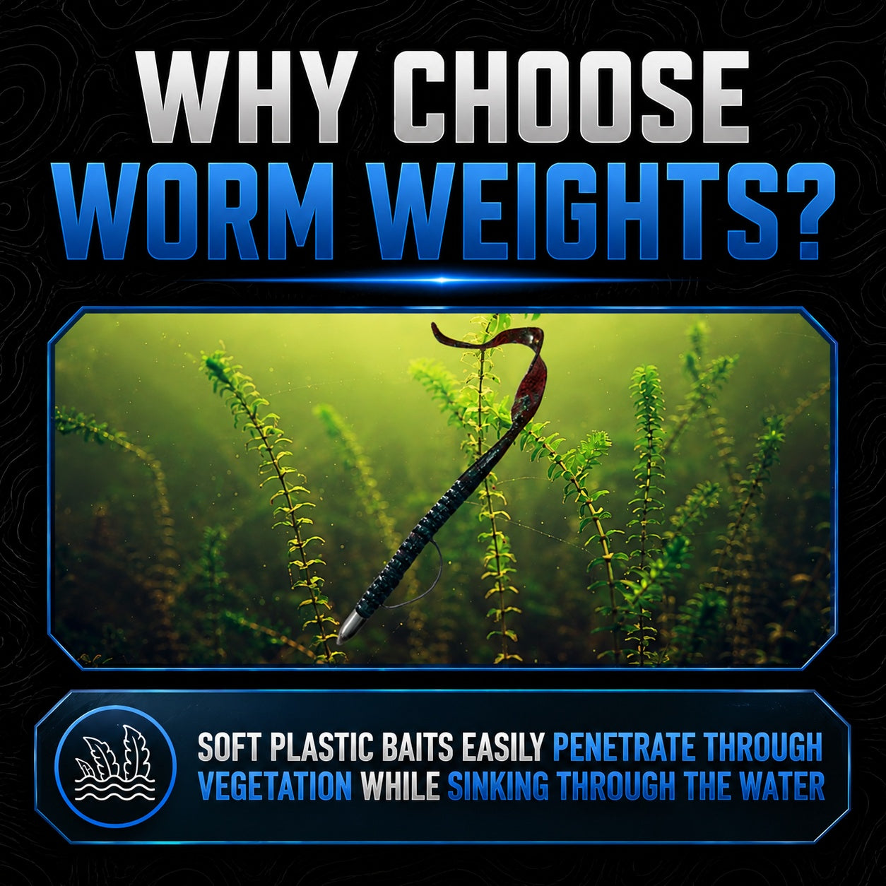 Reaction Tackle Lead Worm Weights (25 pack)