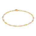 RMZ GOLD NYC 18K Gold Baguette Multi Stone Crystal Bracelet for Women- Made in Brazil