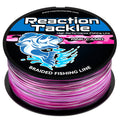 Reaction Tackle Braided Fishing Line - Pink Camo