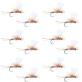 Parachute Super Flash Purple Haze Dry Fly - 12 Flies Size 18