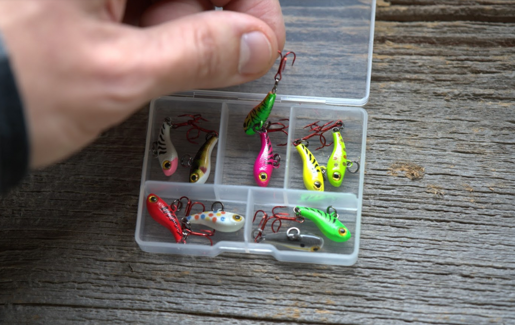 TUNGSTEN T-RIP CHARTREUSE TIGER GLOW MINI VIBE BAIT